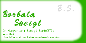 borbala speigl business card